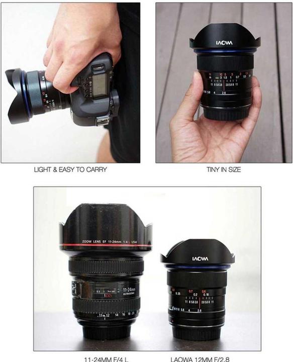 Image du produit Laowa 12mm f/2.8 Zero-D Nikon (Nikon F, APS-C / DX, Plein format)