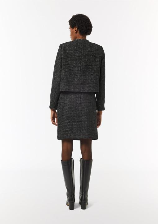 Produktbild Comma Rock Kurzer Bouclé-Rock mit Glitzergarn (40)