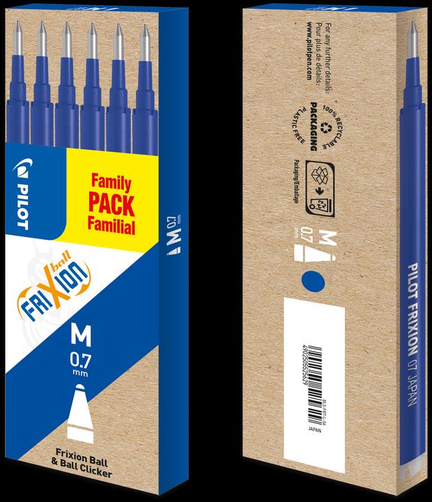Image du produit Pilot FriXion Recharge Set à 6 (Recharger, Bleu, 0.70 mm)