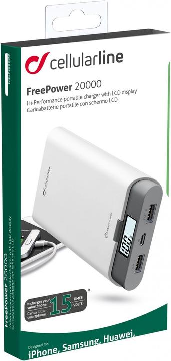 Actual product image Cellularline Freepower (20000 mAh, 74 Wh)