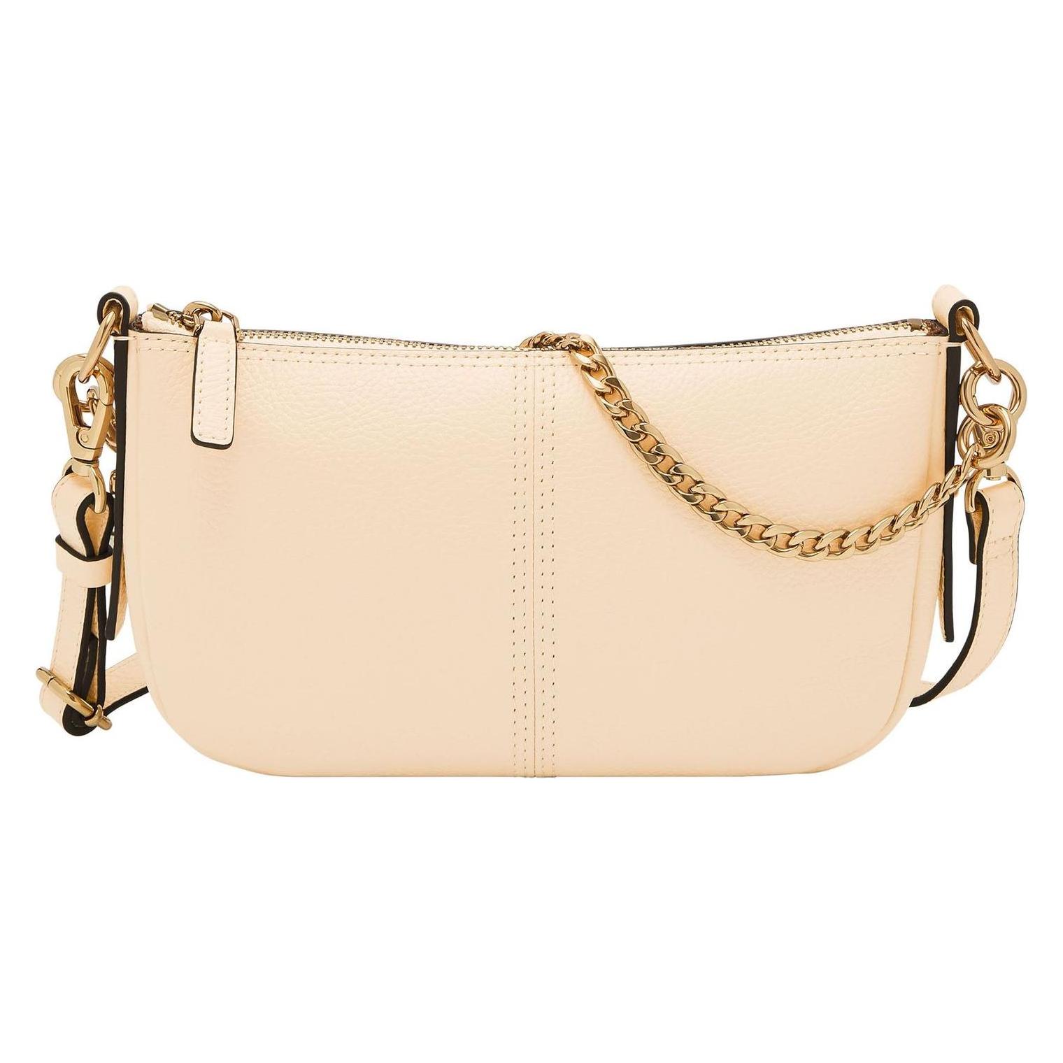 Fossil, Damen, Handtasche, Dames Jolie Baguette Bag Mit Verstellbaren Riemen Und Versteckter Magnetverschluss, Beige