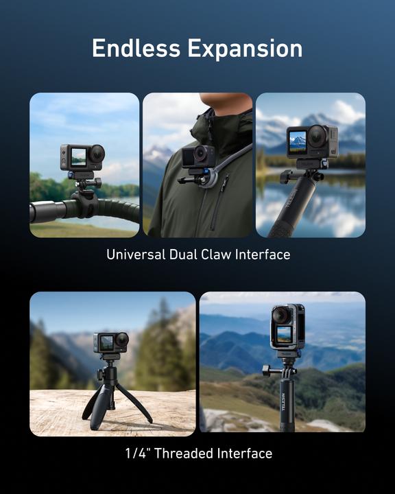 Image du produit Telesin Quick-Release Mount For DJI Osmo Action & Osmo 360