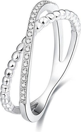 Beneto Dubbele ring van zilver AGG145 - Circuit: 54 mm (L) (54, Zilver 925)