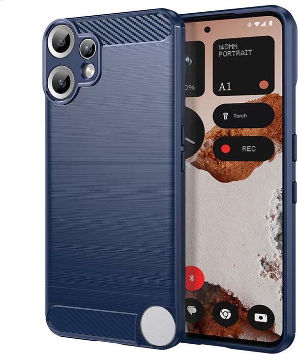 Immagine prodotto Techsuit - Carbon Silicone - Nothing CMF Phone 2 Pro - Blue (Niente CMF Phone 2 Pro)