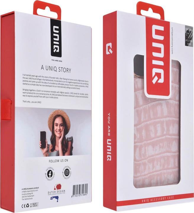 Image du produit UNIQ Accessory Handyhülle Apple iPhone 12/12 Pro Case Struktur Rosa No.107 (Apple iPhone 12, Apple iPhone 12 Pro)