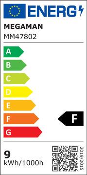 Label énergétique IDV ZigBee (E27, 9 W, 810 lm, 1 x, F)