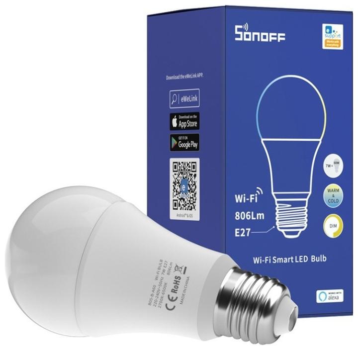Produktbild Sonoff Smart LED Wifi bulb B02-BL-A60 (E27, 806 lm, 1x)