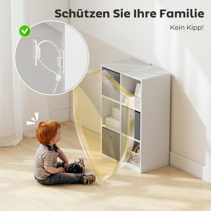 Image du produit Homcom Bücherregal Spanplatte Grau (30 x 30 x 79.80 cm)