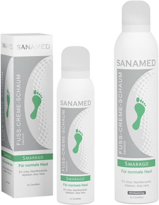 Produktbild Sanamed Fuss-Creme-Schaum Smaragd (Fusscrème & Fussgel, 150 ml)