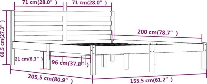 Produktbild vidaXL Kordula (160 x 200 cm)