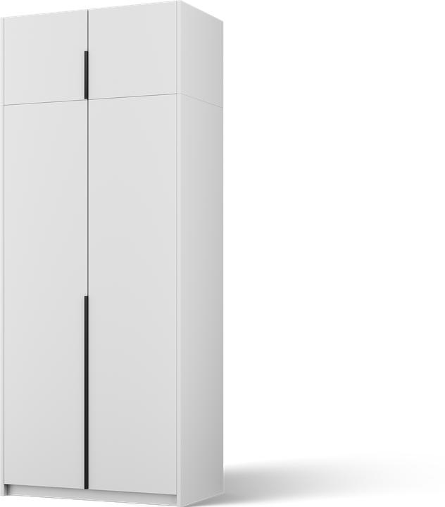 Produktbild ADRK Furniture Bregma II Drehtürenschrank mit Aufsatz (100 x 58 x 250 cm)