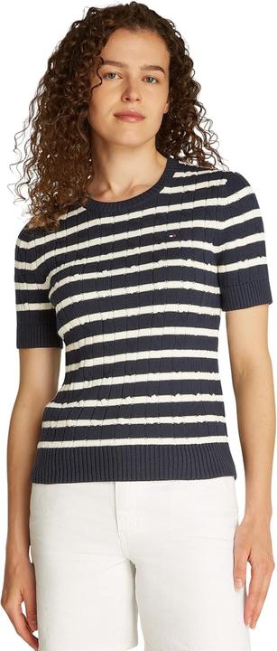 Produktbild Tommy Hilfiger Co Cable Mid Gg Ss C-Nk Swt (XL)