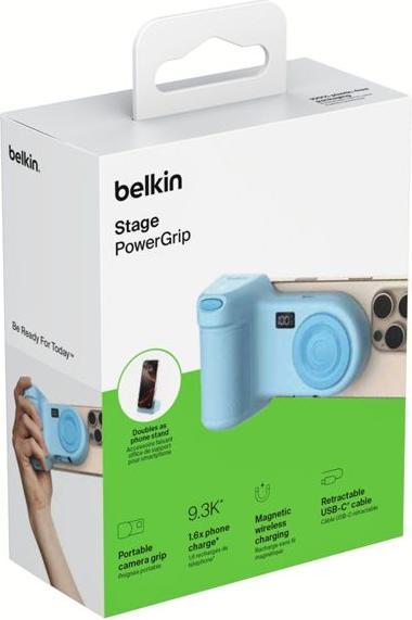 Immagine prodotto Belkin Stage Power Grip 9300mAh + 15W Powerbank blau CTA006hqBL (9300 mAh, 15 W)