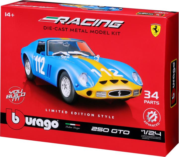 Image du produit Bburago Kit Ferrari Racing 250 GTO 1/24 bleu