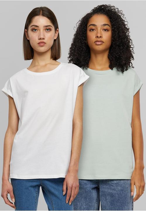 Actual product image Urban Classics Ladies Extended Shoulder Tee 2-Pack - 6524 (XS)