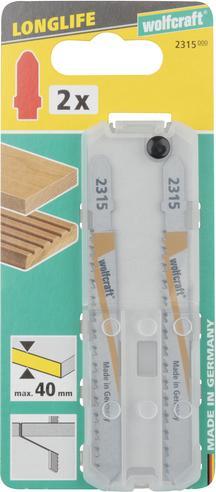 Produktbild wolfcraft 5 Stichsägeblätter HSS L=100mm T-Schaft