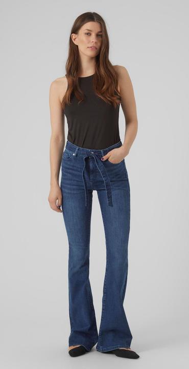 Actual product image Vero Moda VMSIGA Flared Belt High Waist Jeans (W26/L32)