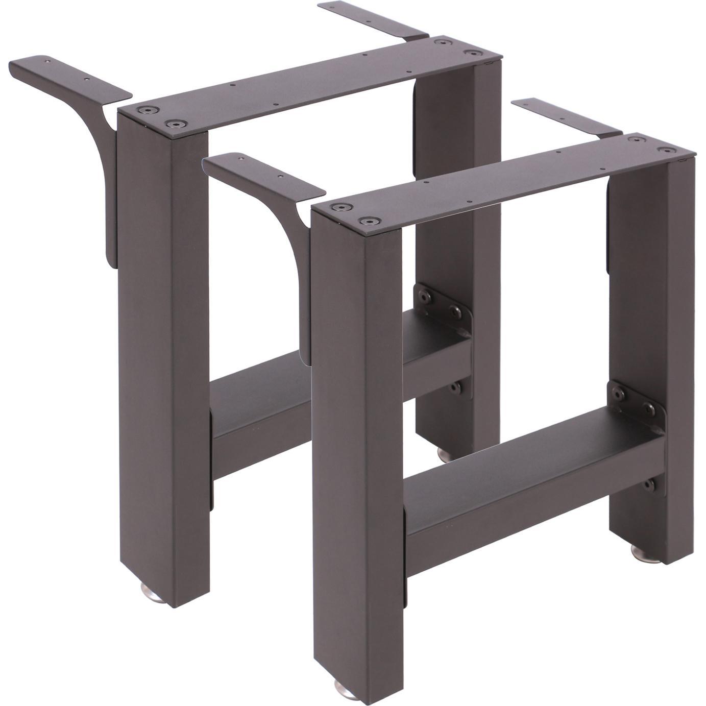 Wiltec, Tischbeine + Tischgestell, Bankkufen Set 40x43 cm pulverbeschichtet Tischkufen Bankbeine