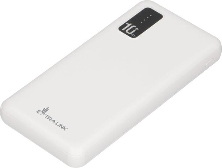 Image du produit Extralink EX.19638 Banque d'alimentation Lithium Polymère (LiPo) Blanc (10000 mAh, 10 W, 37 Wh)