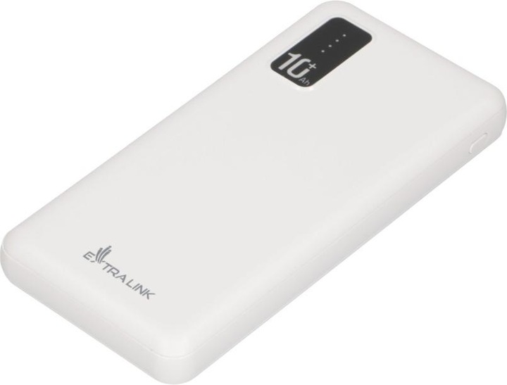 Actual product image Extralink EX.19638 power bank Lithium Polymer (LiPo) White (10000 mAh, 10 W, 37 Wh)