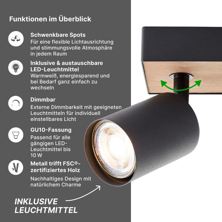 Image du produit Brilliant Jello Wood (345 lm, GU10)