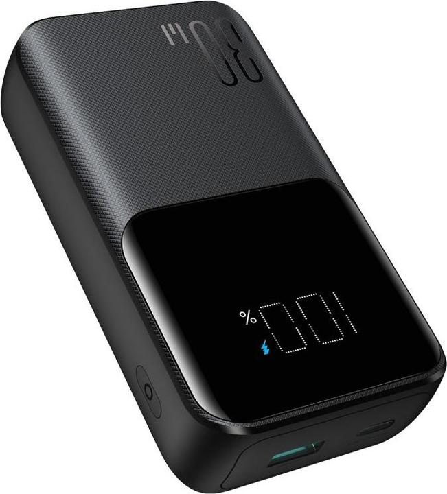 Joyroom 30W 20000mAh mini Power Bank with built-in Cables, USB-A & USB-C - Black (10000 mAh, 30 W, 37 Wh)