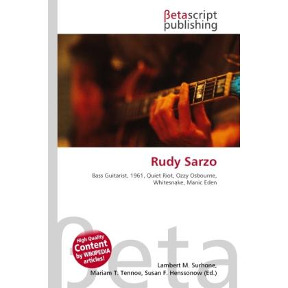 Rudy Sarzo, Fachbücher von Miriam T. Timpledon, Susan F. Marseken, Lambert M. Surhone