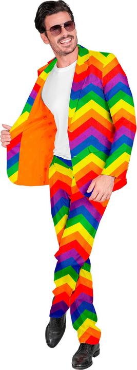 Immagine prodotto Widmann Completo da festa con giacca e pantaloni con motivo arcobaleno (XXL)