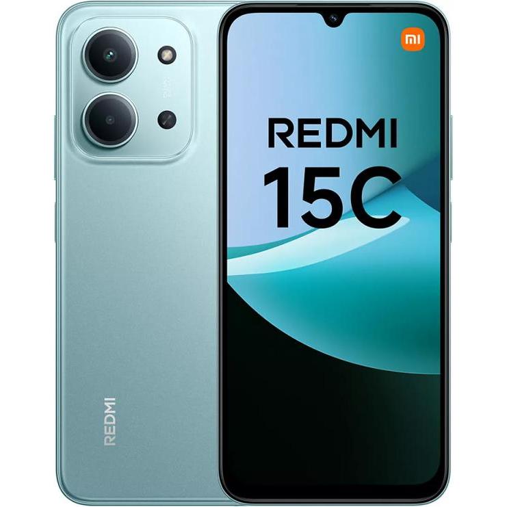 Xiaomi Redmi 15C 4G (6.9"- NFC - 128 Go, 4 Go RAM) Vert (128 GB, Vert, 6.90", 4G), Smartphone, Grün