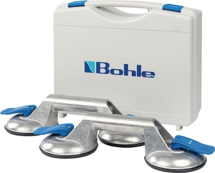 Veribor Suction lifter set Load capacity 60 kg Head Ø 120 mm 3 heads Aluminium (60 kg)