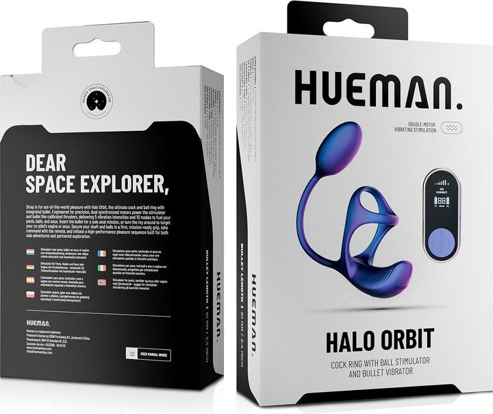 Immagine prodotto Hueman - Halo Orbit Anello fallico - Viola (4 cm)