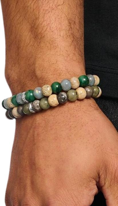 Produktbild Thomas Sabo Armband Jasper Jade und Labradorit (17 cm, Silber 925, Sterling Silver)