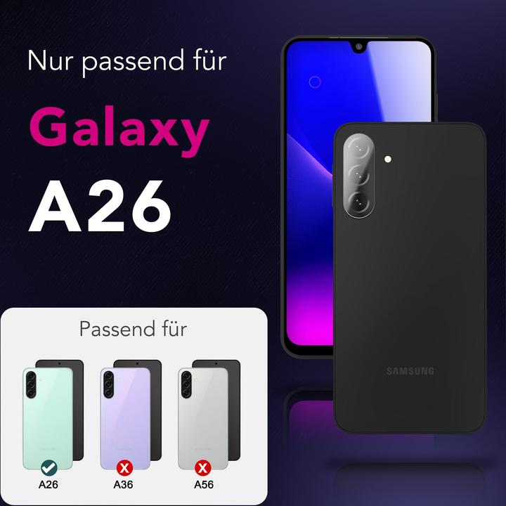 Actual product image Nalia Focus.X2 MAX - Kamera Schutzglas Objektiv Abdeckung Hüllen-kompatibel - Camera Protection Glass (2 Piece, Samsung Galaxy A26)