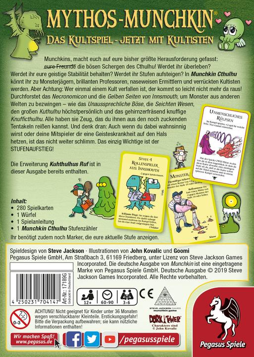Actual product image Pegasus Munchkin Cthulhu 1+2 (German, 3 - 6 Players)