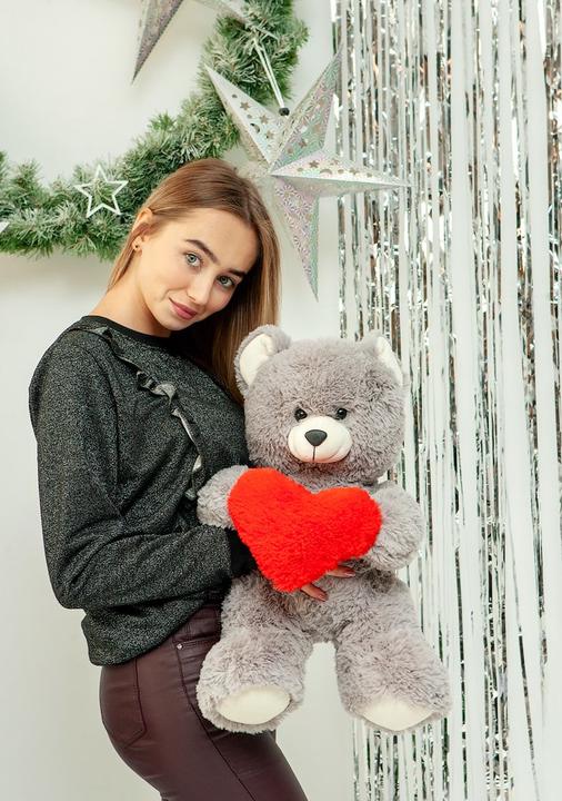 Immagine prodotto Go Gift Orsacchiotto Franchi 50 cm grigio (50 cm)