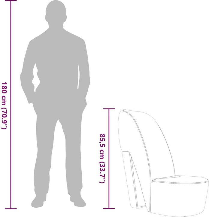 Immagine prodotto vidaXL Stöckelschuh Stuhl