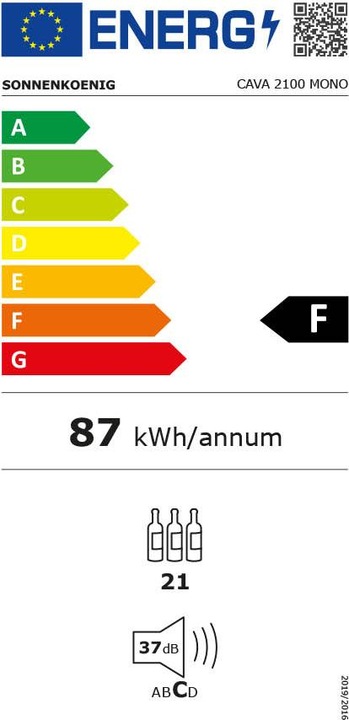 Energie-Label Sonnenkönig Cava 2100 Mono