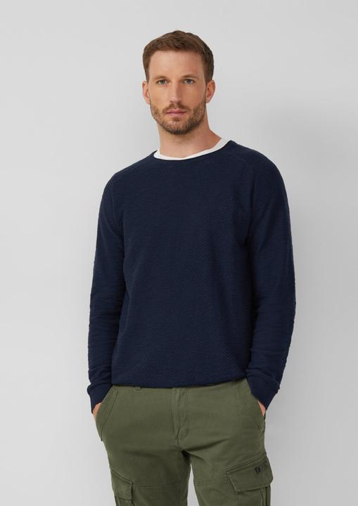 Produktbild s.Oliver Strickpullover Strukturierter Pullover aus Baumwolle (XXL)