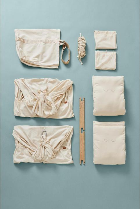 Produktbild Membantu Set mit Ständer mit Federwiege Zwillinge Premium und Motor LeeLo01 (Cozy Cradle)