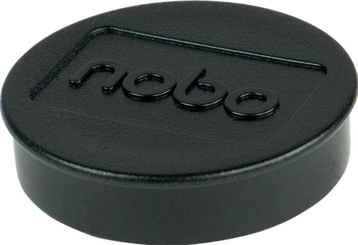 Produktbild Nobo Magnet rund 38mm 1915312 schwarz 10 Stück (10x)