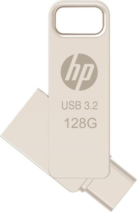 Actual product image HP 128GB x206c OTG Type-C Metal Flash Drive (128 GB, USB-A, USB-C)