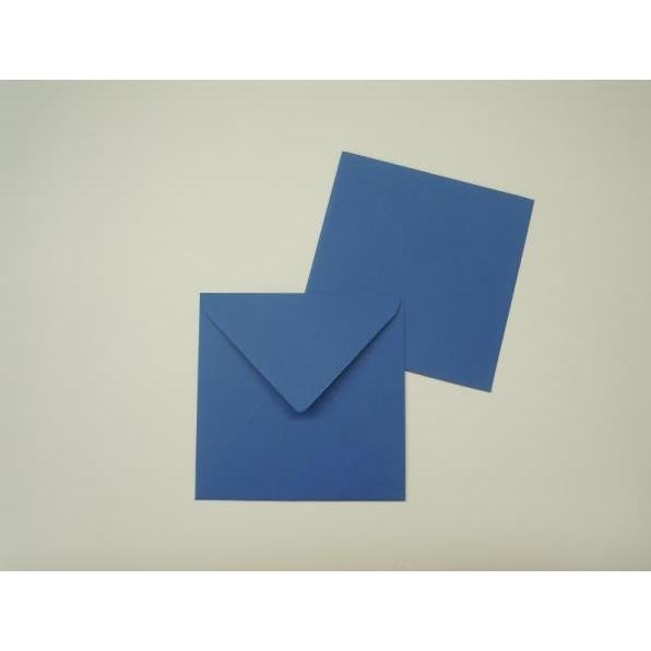 Blanke, Briefumschlag, Briefumschläge 125x140mm 100g/qm gummiert VE=100 Stück stahlblau (100 x)