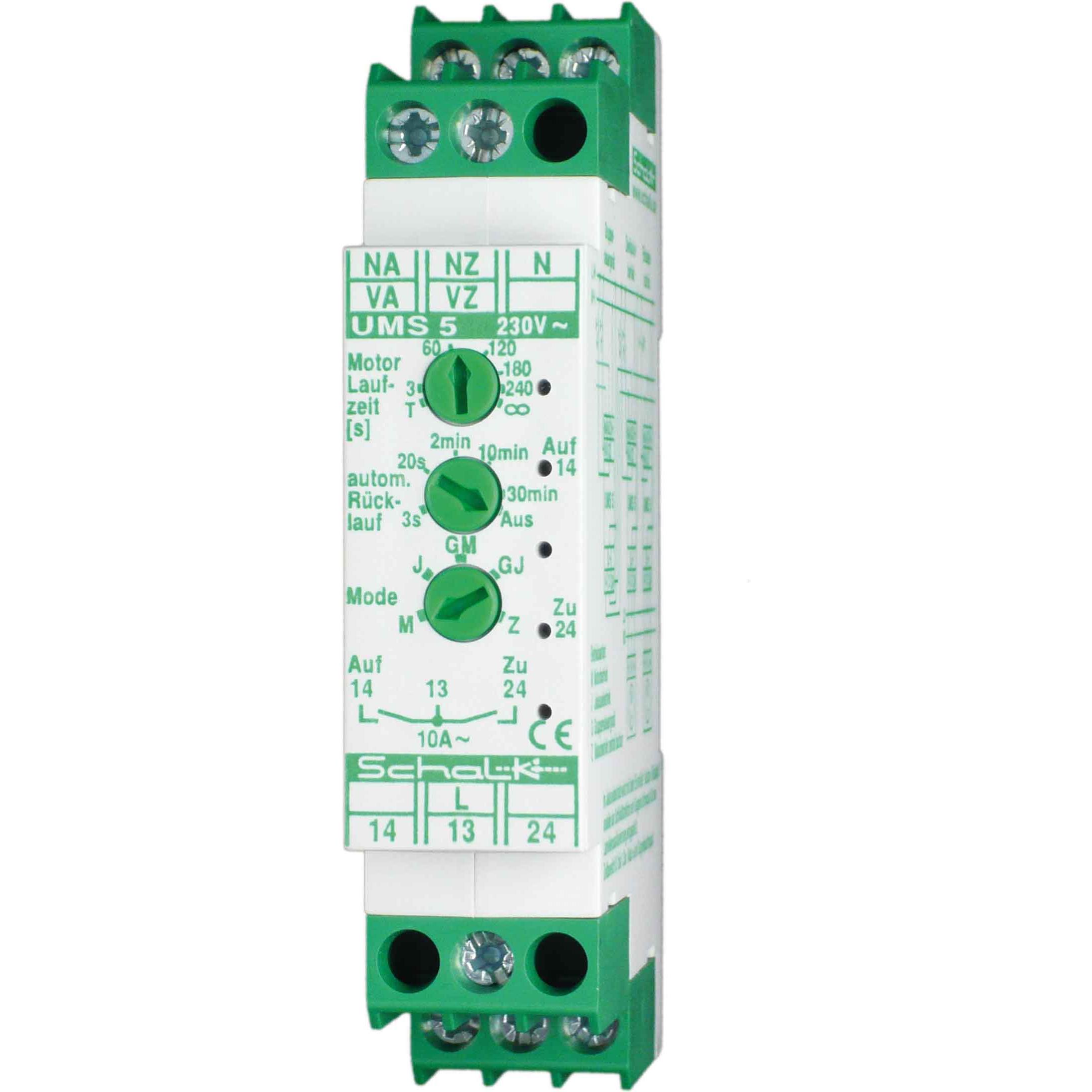 Schalk SCHAL UMS 5 AUF/ZU-Steuerung 230V AC, 2 SchlieÃer 10A/230V A, Elektronikzubehör + Gehäuse, Grau