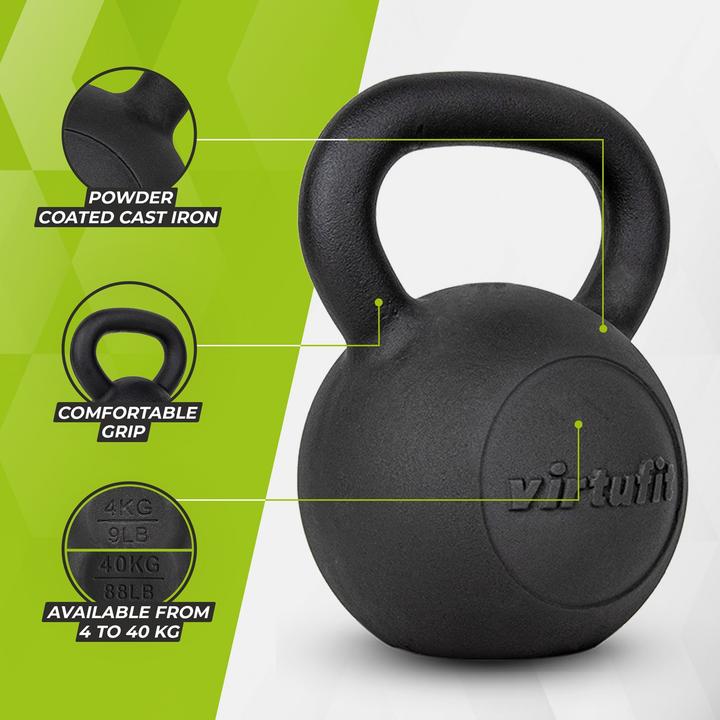 Immagine prodotto Virtufit Kettlebell Pro - Bollitore - Ghisa - Da 4 a 30 kg