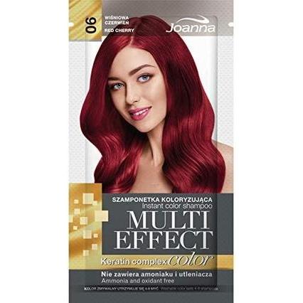 Thumbnail - Joanna, Shampoo, Multi Effect Keratin Complex Color Instant Color Shampoo 06 Cherry Red 35G (Flüssiges Shampoo)