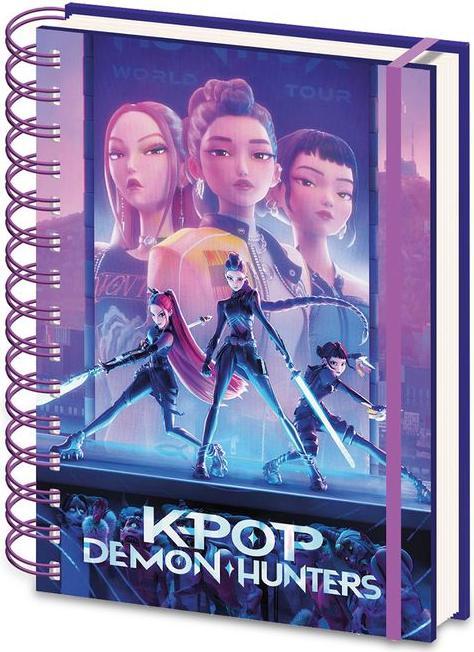 Image du produit Pyramid KPop Demon Hunters - Key Art (A5, À rayures)
