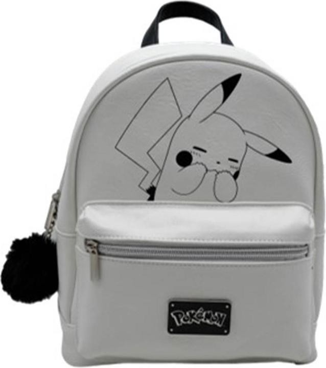 Actual product image Nomadict Pokémon Pikachu backpack with Nintendo Switch compartment : White