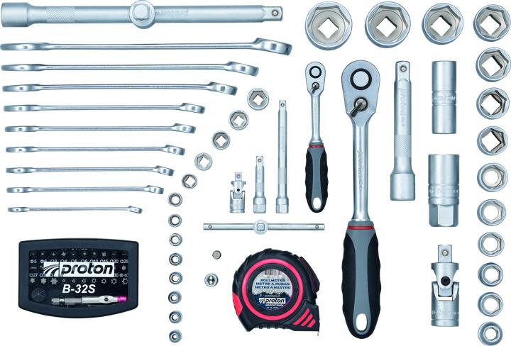 Produktbild Proton Werkzeugkoffer TB-147ALU (147 Teile)