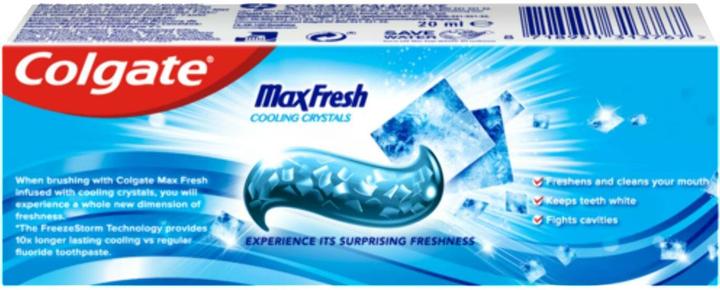 Image du produit Colgate Max Fresh Cooling Crystals, format voyage (20 ml)