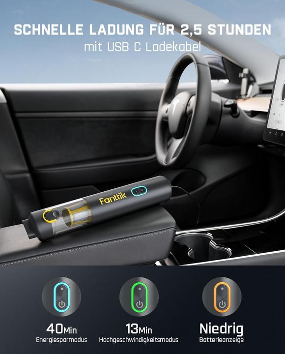 Produktbild Fanttik Akku Autostaubsauger Slim V8 Apex
